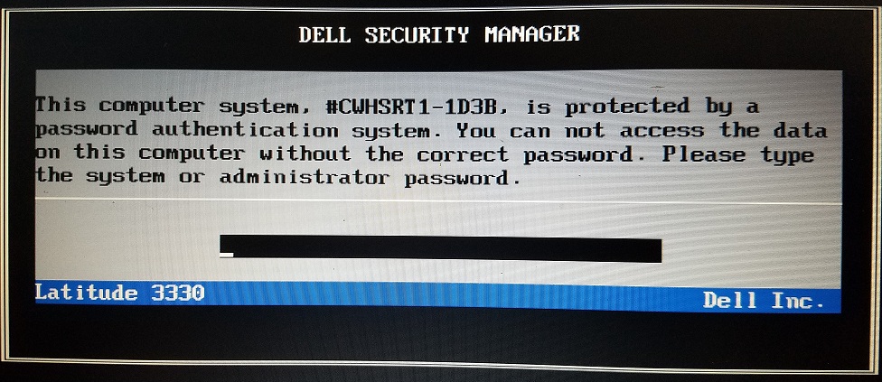 Dell Service Tag Bios Password